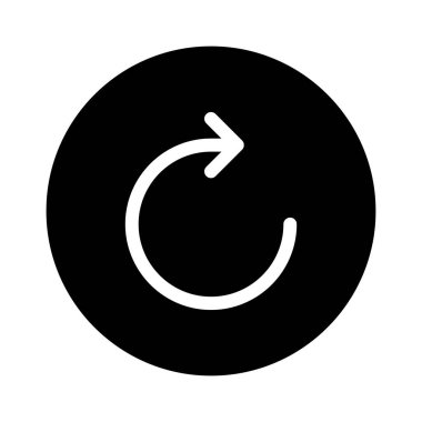  Ok simgesini tazele, vektör illüstrasyonuName  