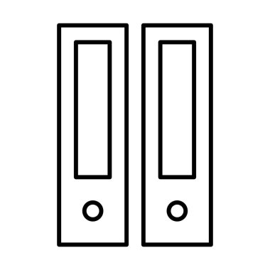 Beyaz arkaplan üzerindeki Eğitim simgesi için dizinler, vektör illüstrasyonu