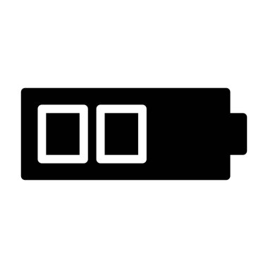 pil simgesi, vektör illüstrasyonu