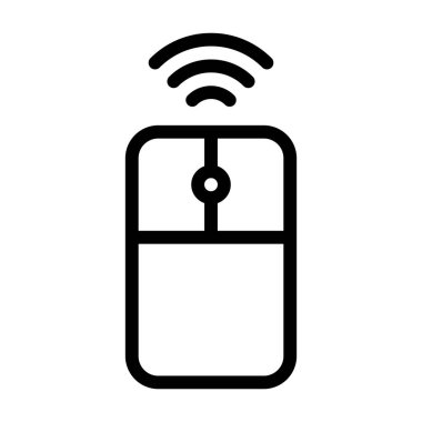 Kablosuz Bilgisayar Fare simgesi, vektör illüstrasyonu