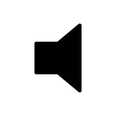 Hoparlör simgesi, vektör illüstrasyonu