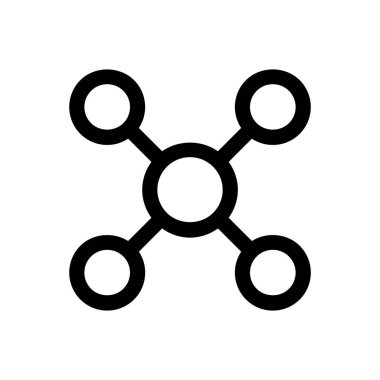  Bağlantı Ağı simgesi, vektör illüstrasyonu
