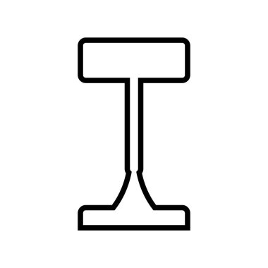 Tabure simgesi, vektör illüstrasyonu