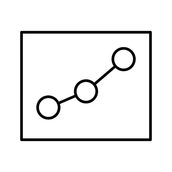 Statistik Analytik Symbol Vektorillustration — Stockvektor
