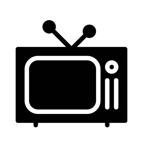 Televisie Icoon Vectorillustratie — Stockvector