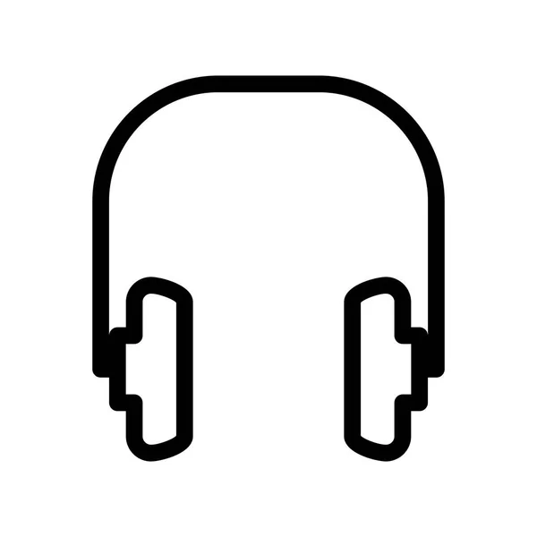 Headphones Icon Vector Illustration — Stock Vector