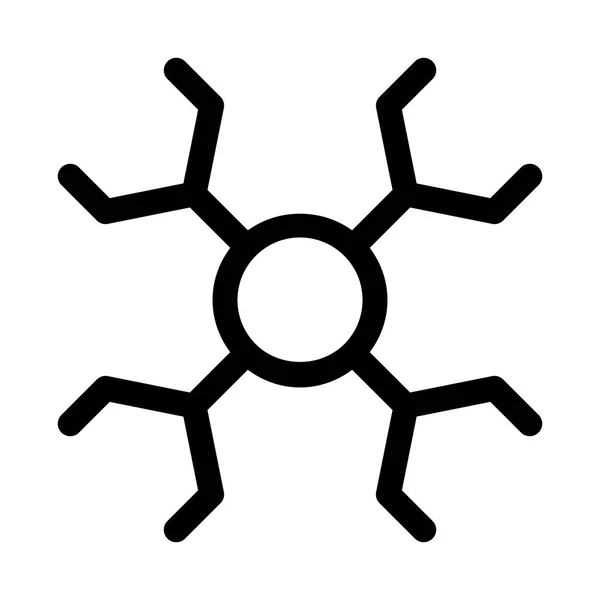 Molekylär Utbildning Ikon Vektor Illustration — Stock vektor