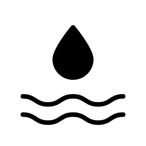 Ikona Wody Ilustracja Wektora — Wektor stockowy