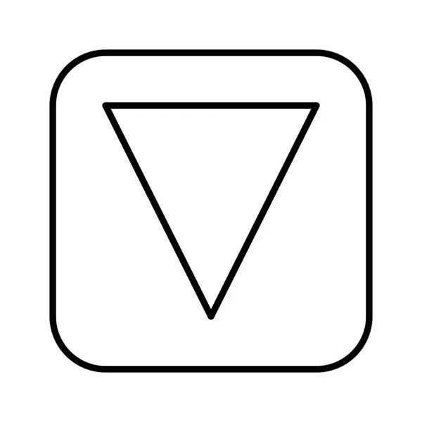 Icône Flèche Vers Bas Vecteur — Image vectorielle