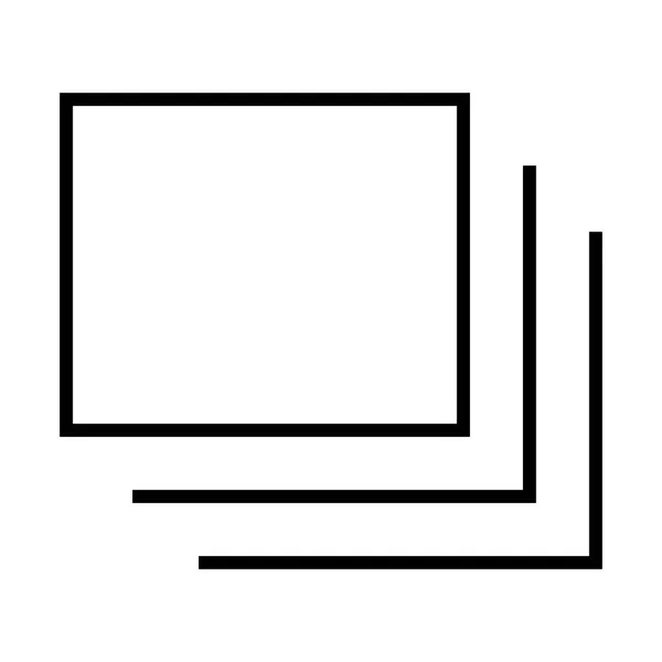 Піктограма Презентації Слайдів Векторна Ілюстрація — стоковий вектор