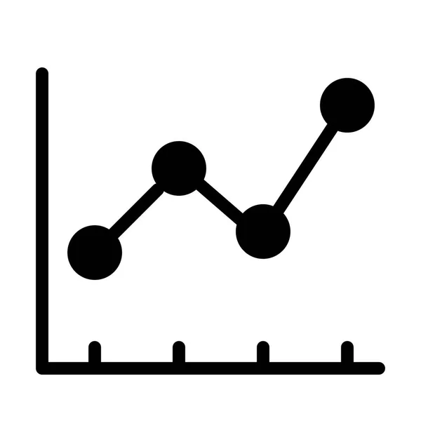 Icono Gráfico Línea Ilustración Vectorial — Vector de stock