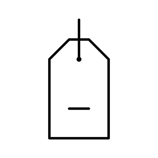 Shopping Symbol Tag Bort Ikonen Vektor Illustration — Stock vektor