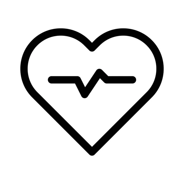 Pulso Del Corazón Icono Vector — Vector de stock