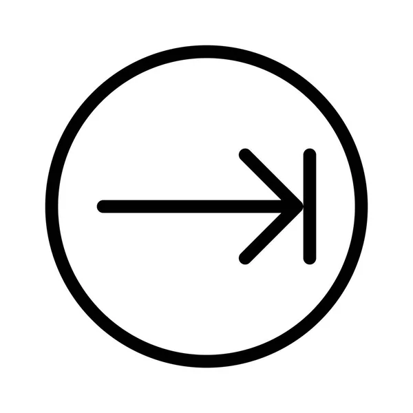 Nächstes Pfeil Symbol Vektor — Stockvektor