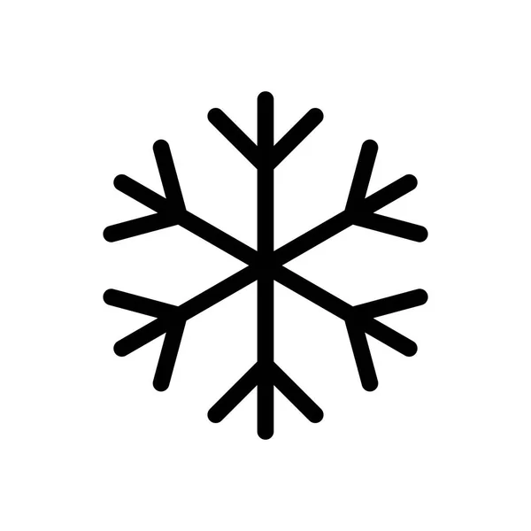 Snöflinga Vinterikon Vektor Illustration — Stock vektor