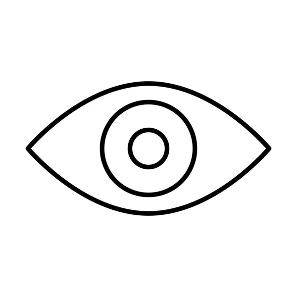 Symbol Des Menschlichen Auges Vektor — Stockvektor