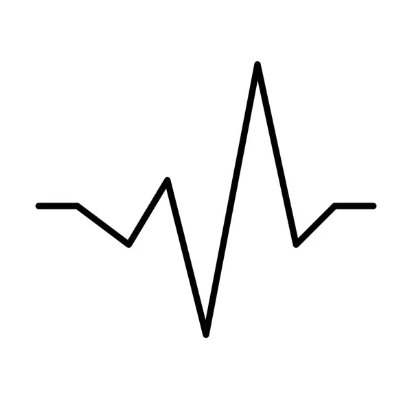 Ikona Wave Music Vektorová Ilustrace — Stockový vektor