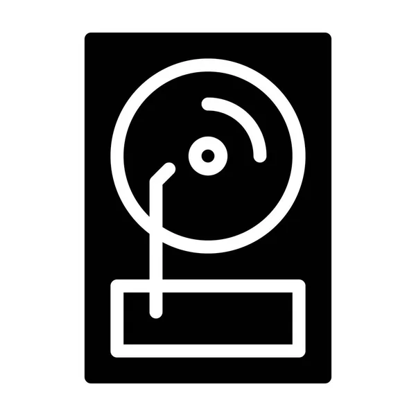 Icono Disco Duro Ilustración Vectorial — Vector de stock