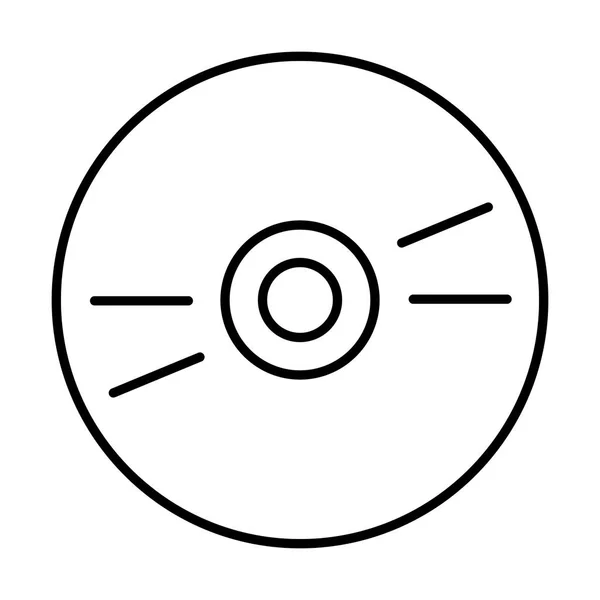 Disc Symbol Vektor Illustration — Stockvektor