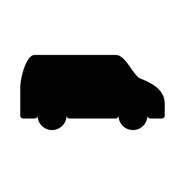 Van Vrachtwagen Icoon Vector — Stockvector