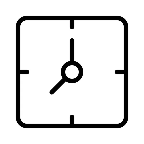 Reloj Tiempo Icono Sobre Fondo Blanco Vector Ilustración — Archivo Imágenes Vectoriales