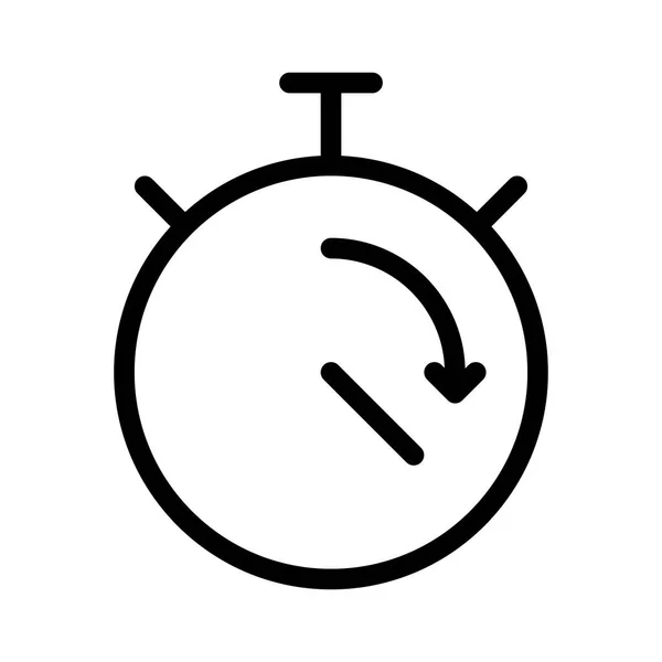 Stoppwatch Icon Vector Illustration — Stock Vector