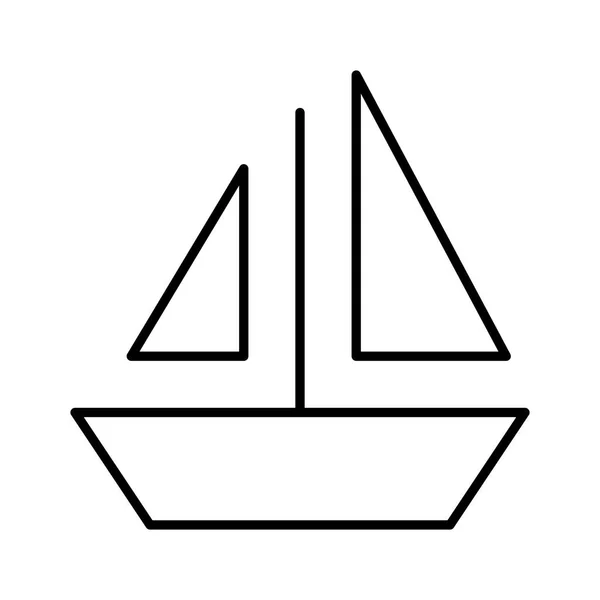 船のアイコンベクトルイラスト — ストックベクタ