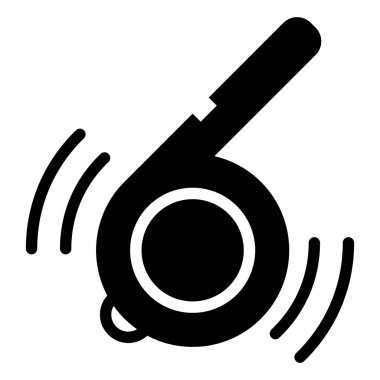 Islık simgesi, vektör illüstrasyonu