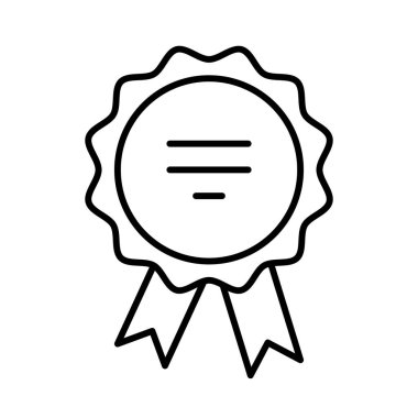 Madalya En İyi Servis simgesi, vektör illüstrasyonu