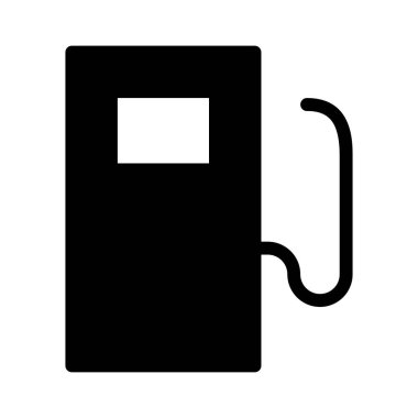 benzin istasyonu simgesi, vektör illüstrasyonu 