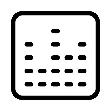 Ses Seviyeleri simgesi, vektör illüstrasyonu