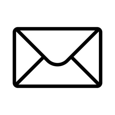 posta zarfı simgesi, vektör illüstrasyonu 