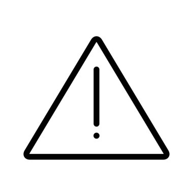 uyarı simgesi, vektör illüstrasyonu  