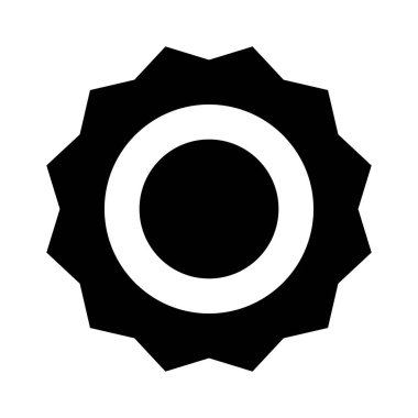 Rozet simgesi, vektör illüstrasyonu