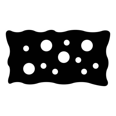 Sünger simgesi, vektör illüstrasyonu