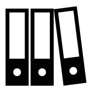 Beyaz arkaplanda dizin simgesi, vektör illüstrasyonu