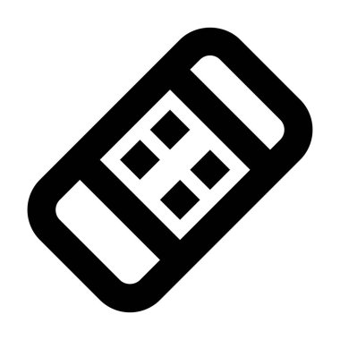 Bandaj tıbbi simgesi, vektör illüstrasyonu