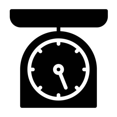 Mutfak simgesini ölçekle, vektör illüstrasyonu