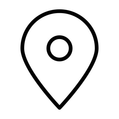 konum simgesi, vektör çizimi