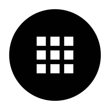 Izgara simgesi, vektör illüstrasyonu