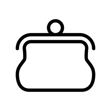 Çanta simgesi, vektör illüstrasyonu