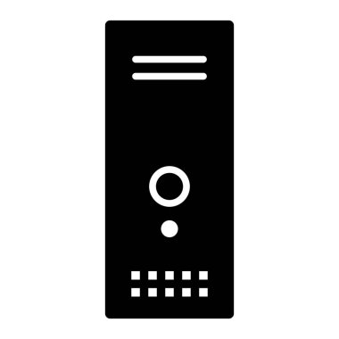 Bilgisayar Çalışma İstasyonu simgesi, vektör