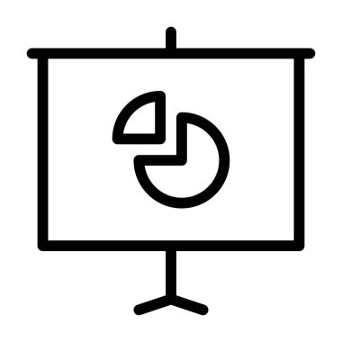 Pasta çizelgesi simgesi, vektör illüstrasyonu