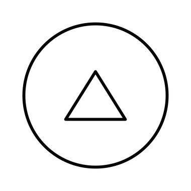  UP Küçük Ok simgesi, vektör illüstrasyonu  