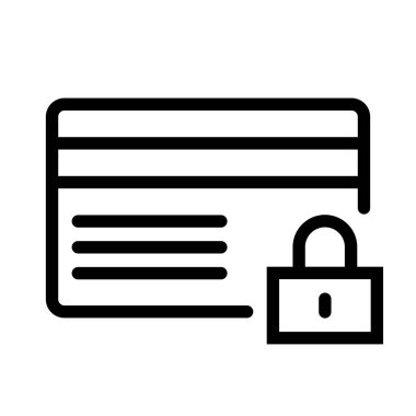 Kredi kartı simgesi, vektör illüstrasyonu