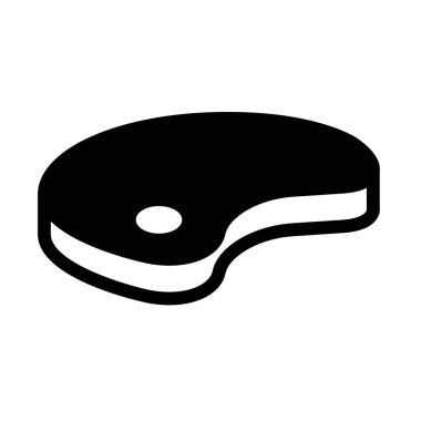 Et Bifteği simgesi, vektör illüstrasyonu