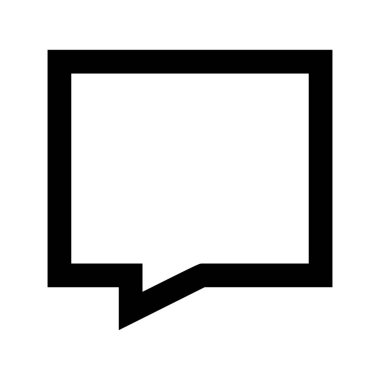  konuşma balonu simgesi, vektör illüstrasyonu