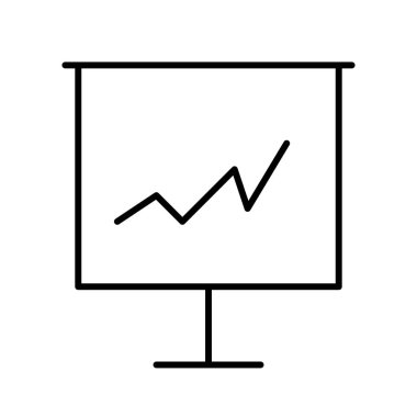 sunum simgesi, vektör illüstrasyonu 