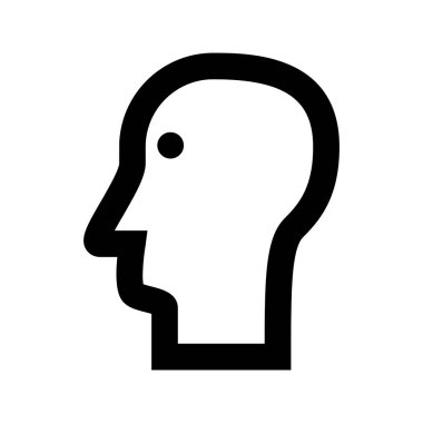 Beyin Tıbbı simgesi, vektör illüstrasyonu