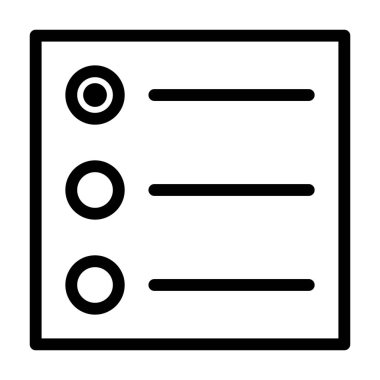 Radyo düğmesi Arayüz simgesi, vektör illüstrasyonu